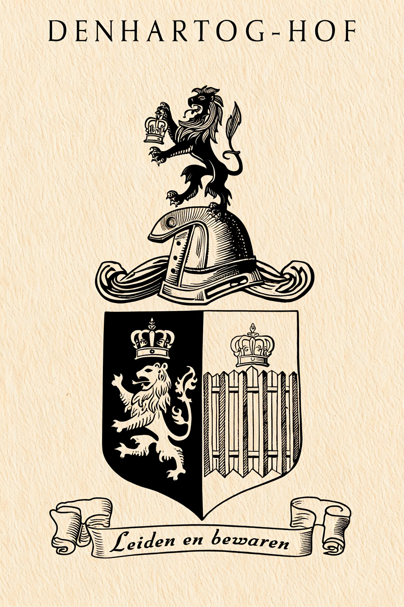 Familiewapen van de achternaam DENHARTOG- HOF