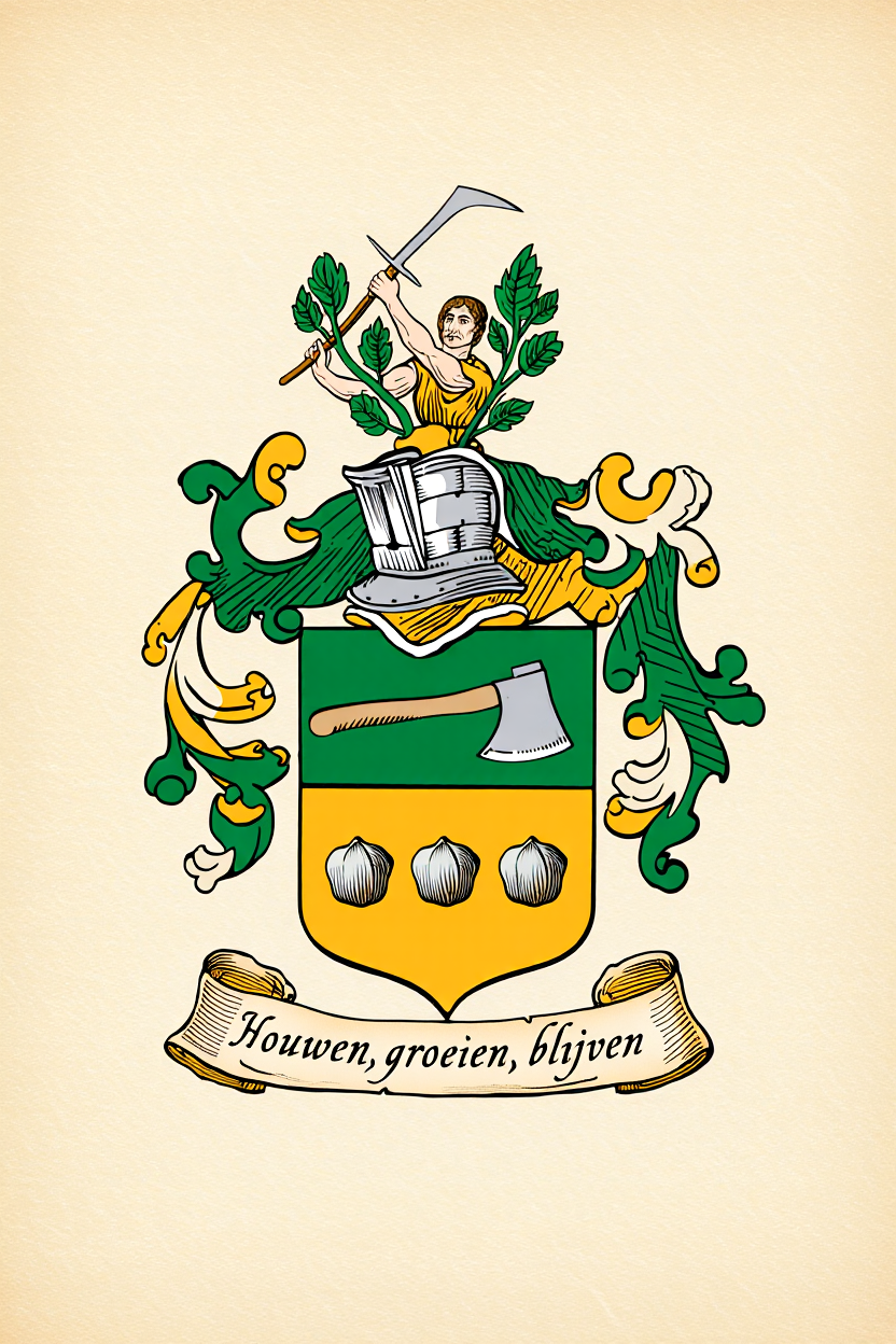 Familiewapen van de achternaam DENHAU (vergrendeld)