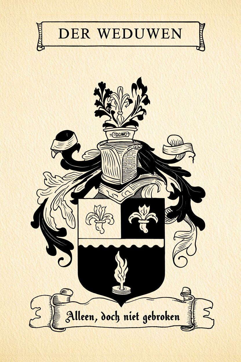 Familiewapen van de achternaam DER WEDUWEN (vergrendeld)