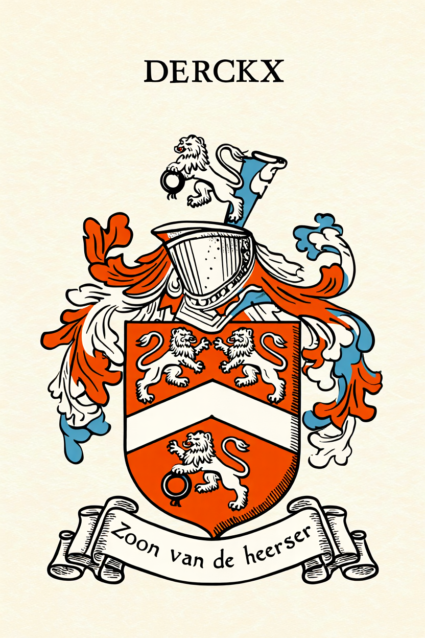 Familiewapen van de achternaam DERCKX