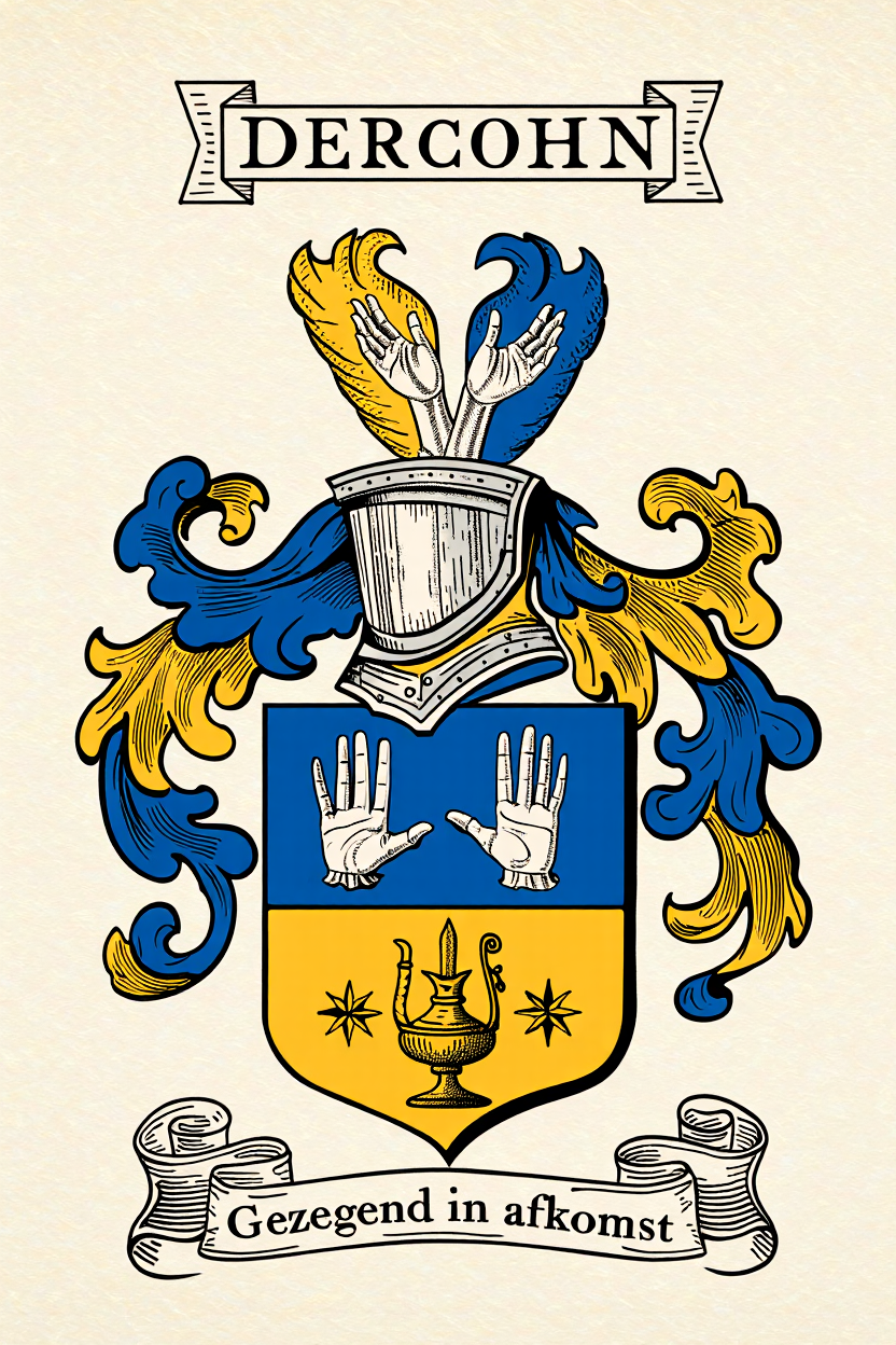 Familiewapen van de achternaam DERCOHN