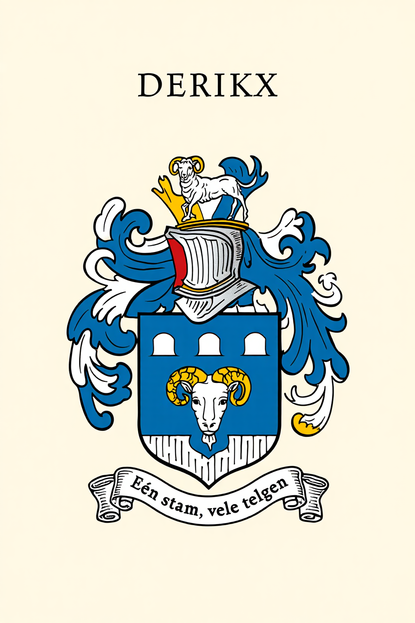 Familiewapen van de achternaam DERIKX