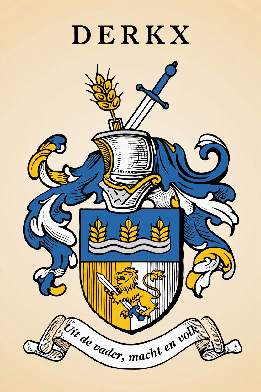 Familiewapen van de achternaam DERKX