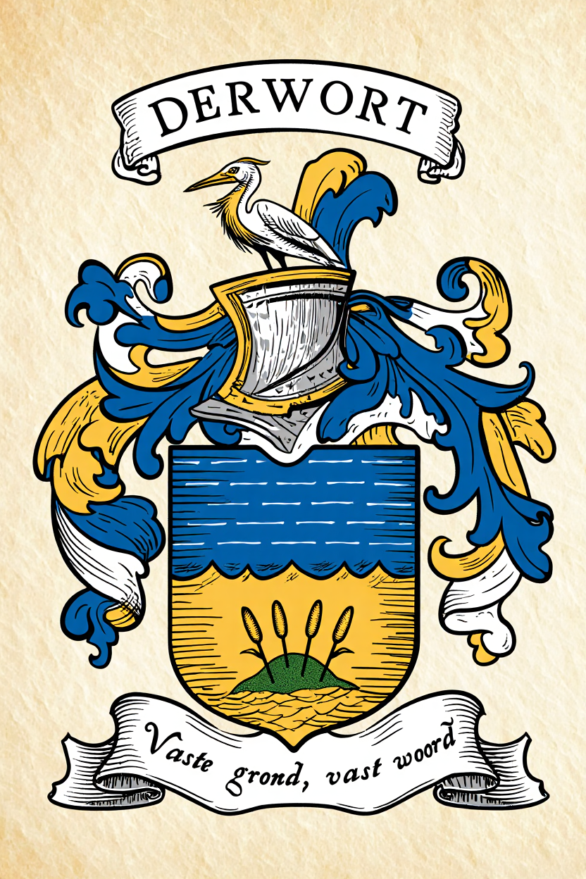 Familiewapen van de achternaam DERWORT