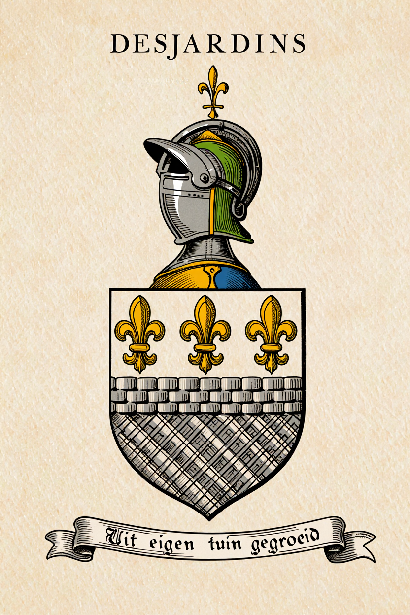 Familiewapen van de achternaam DESJARDINS