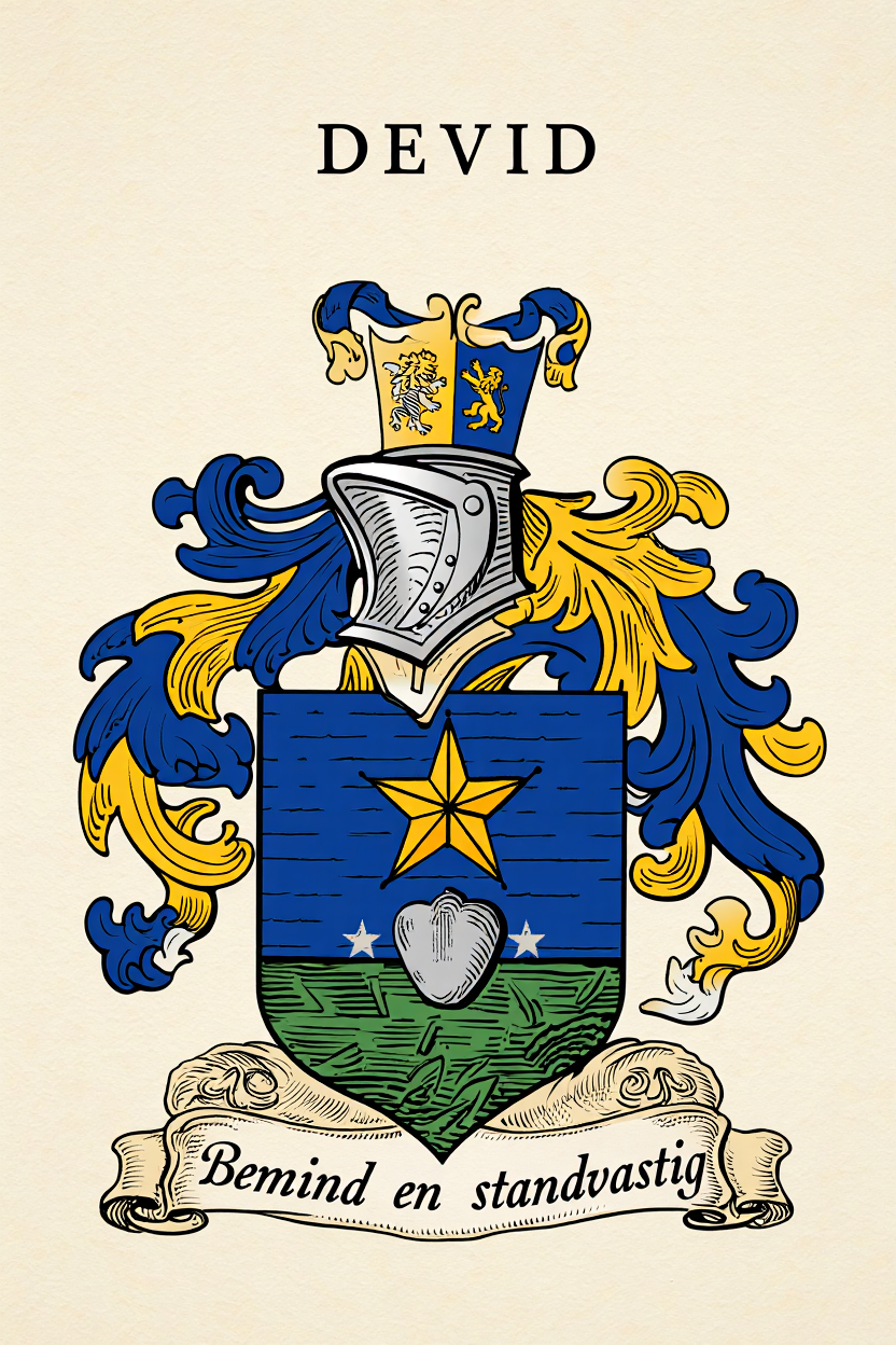 Familiewapen van de achternaam DEVID