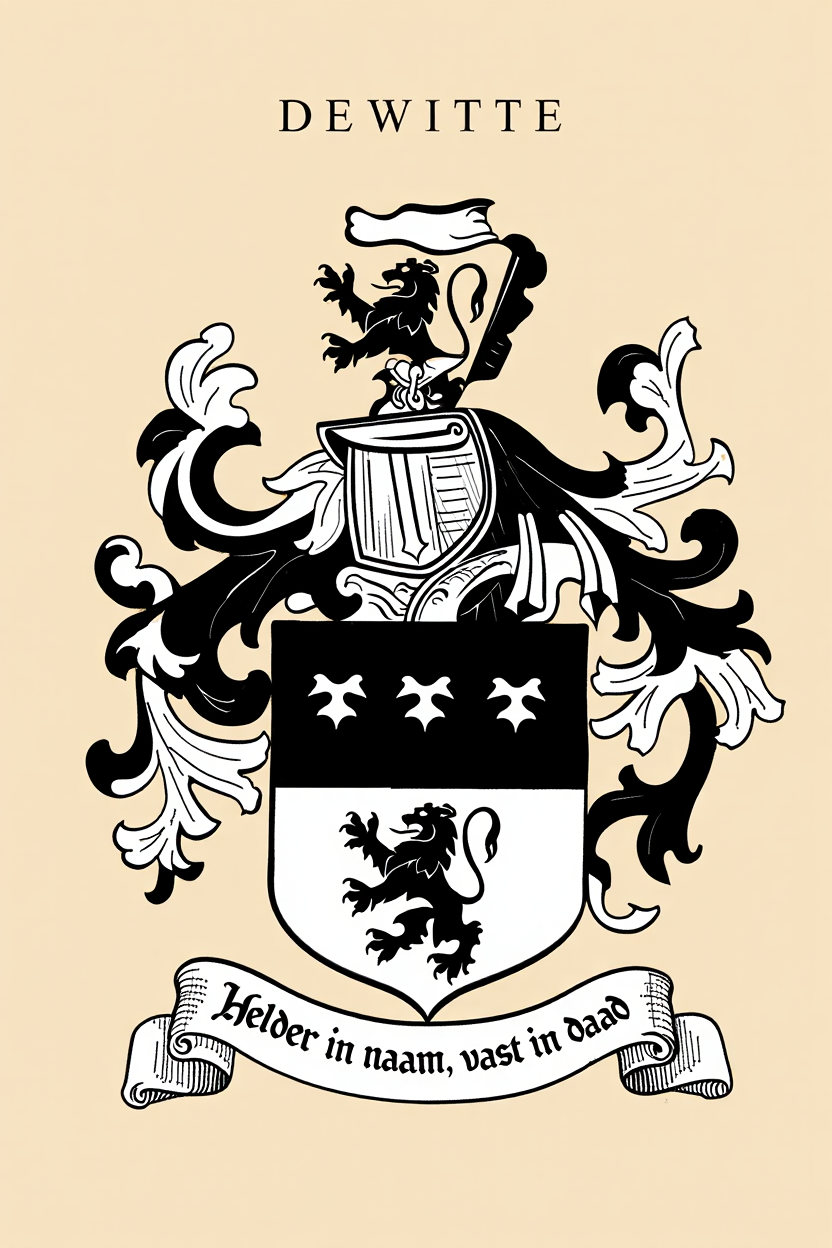 Familiewapen van de achternaam DEWITTE