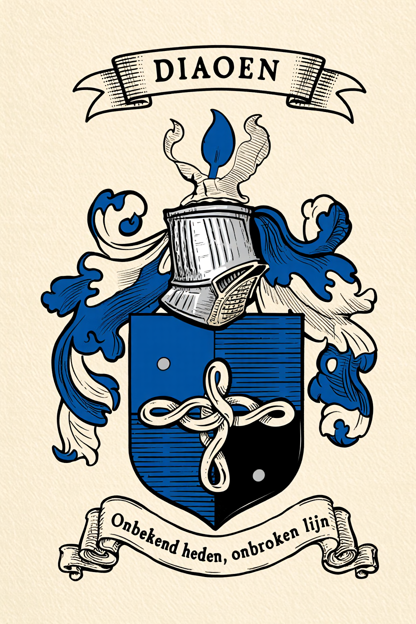 Familiewapen van de achternaam DIAOEN (vergrendeld)