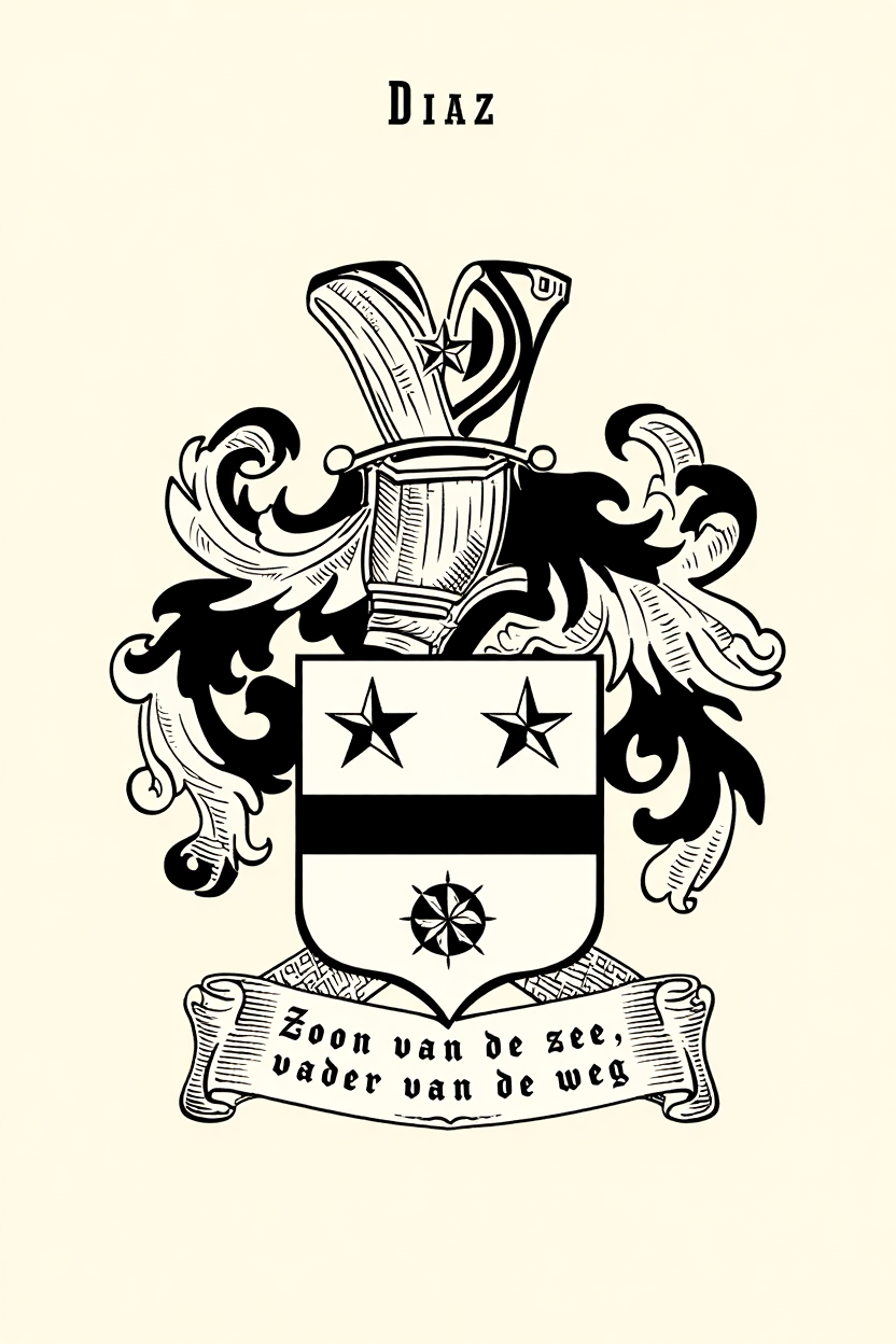 Familiewapen van de achternaam DIAZ