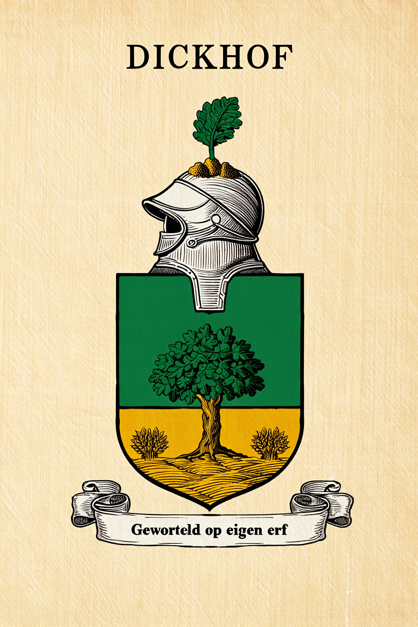 Familiewapen van de achternaam DICKHOF