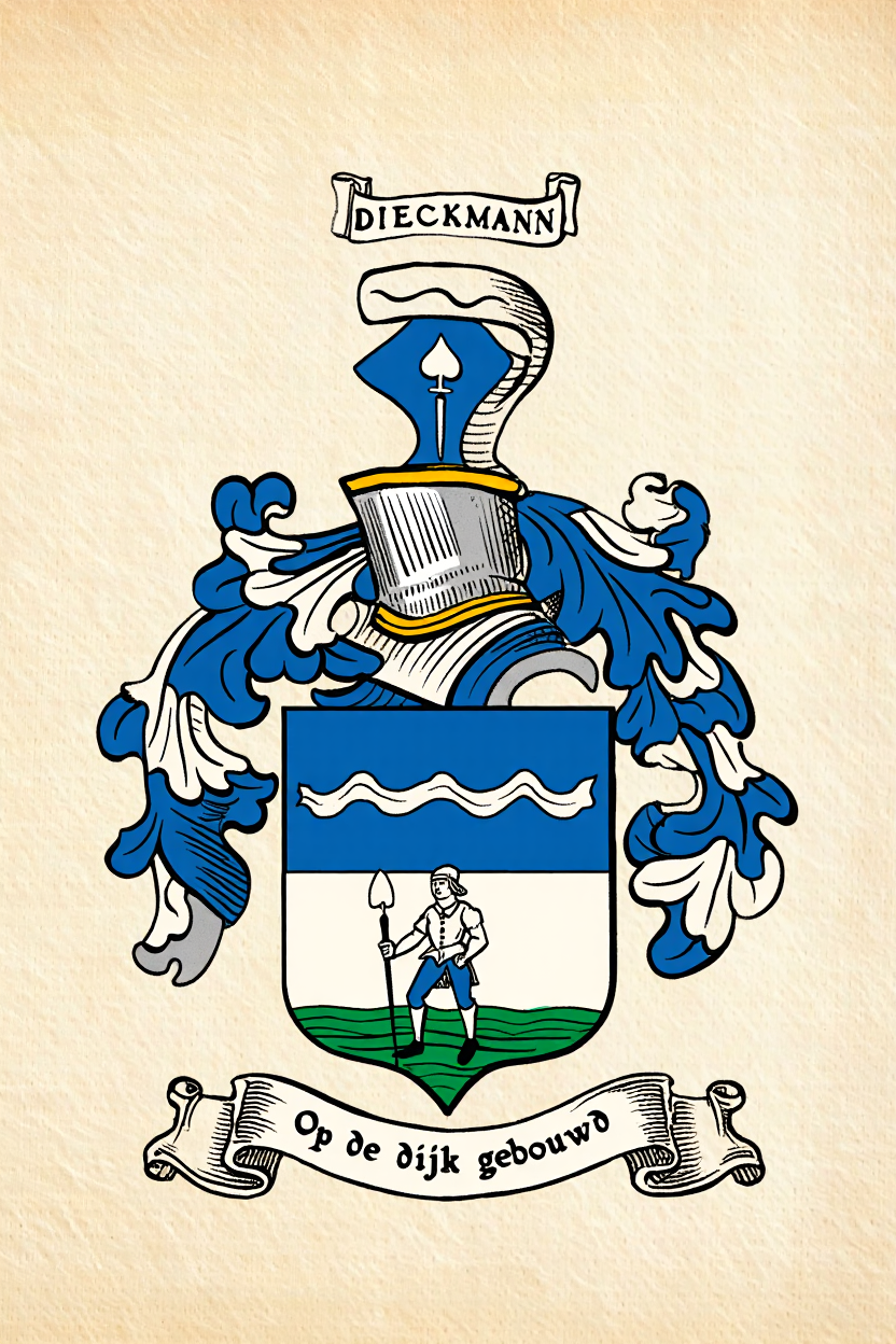 Familiewapen van de achternaam DIECKMANN (vergrendeld)