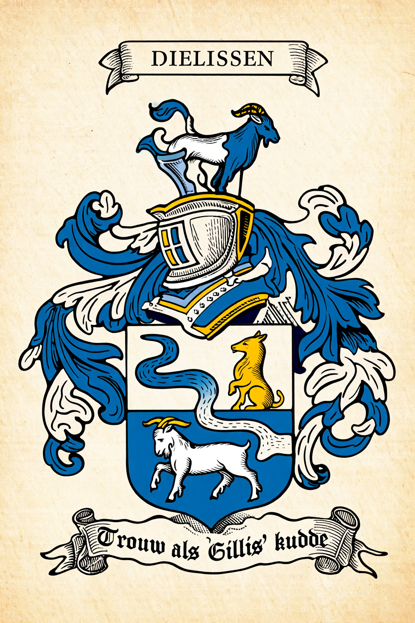 Familiewapen van de achternaam DIELISSEN