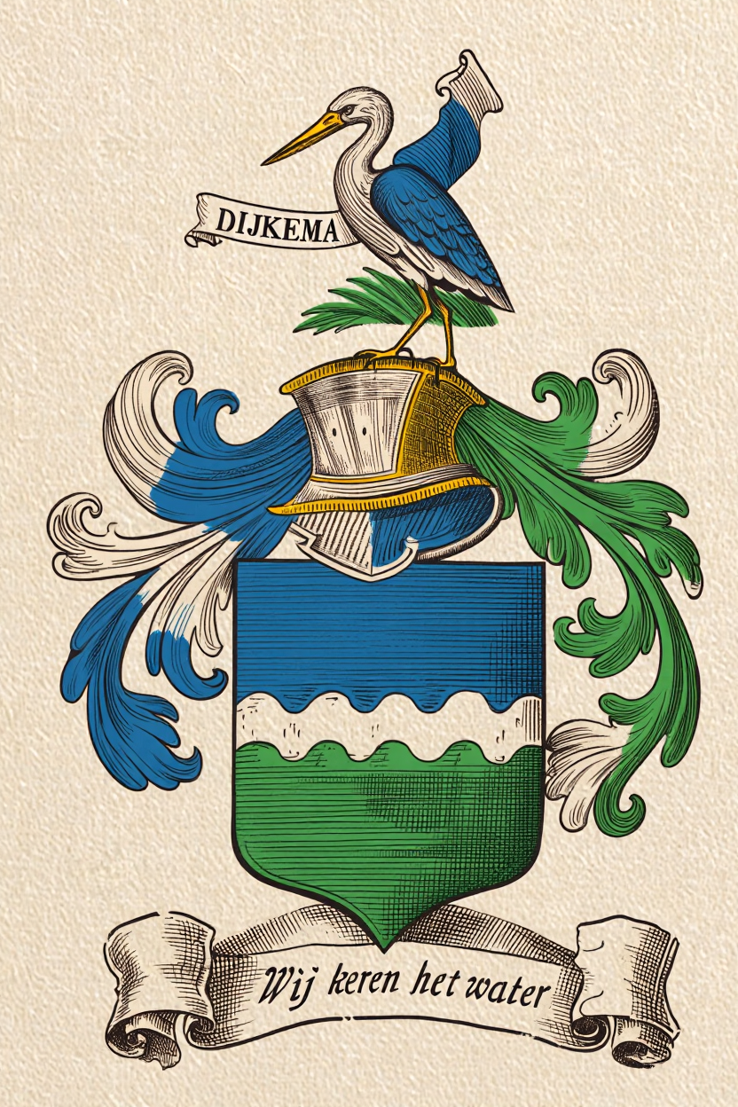 Familiewapen van de achternaam DIJKEMA