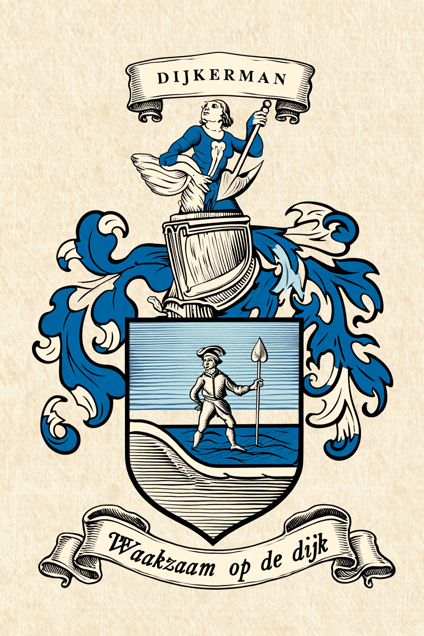 Familiewapen van de achternaam DIJKERMAN