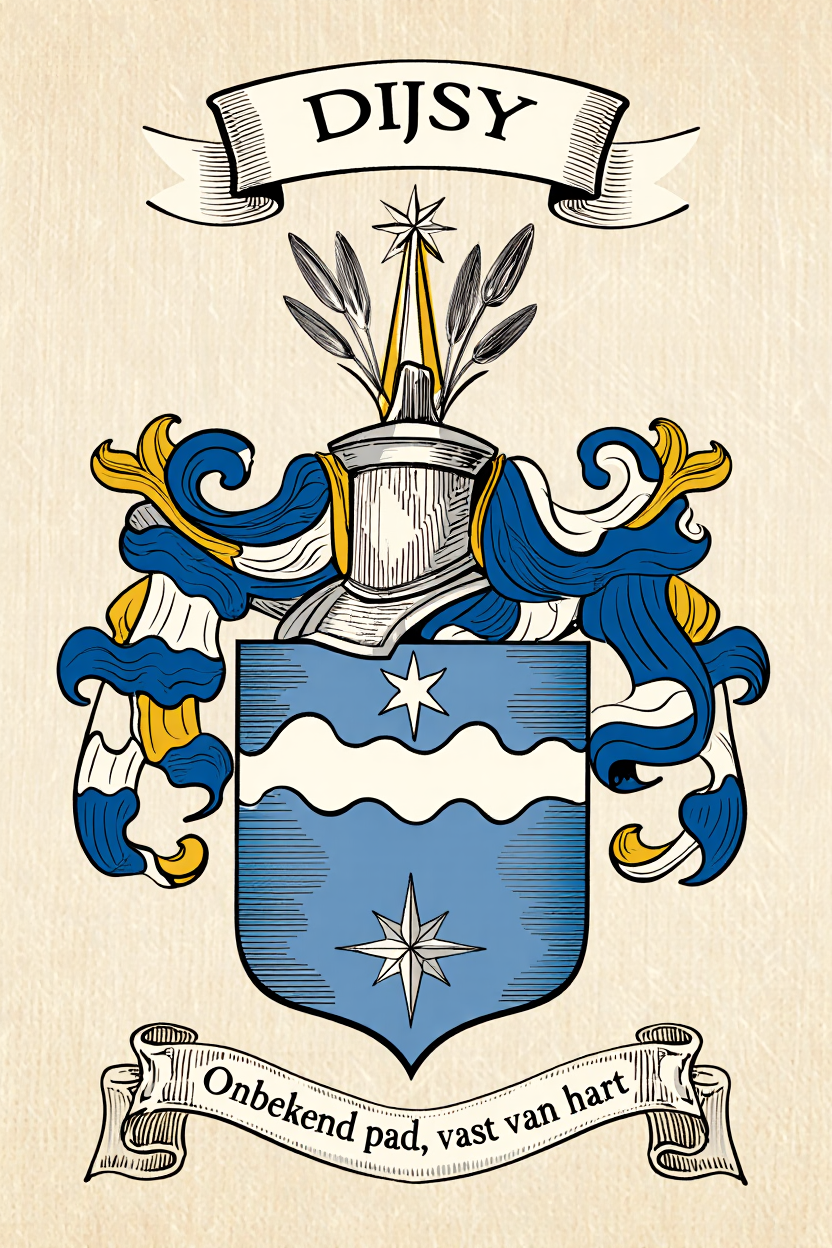 Familiewapen van de achternaam DIJSY (vergrendeld)