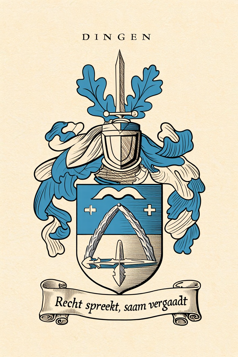 Familiewapen van de achternaam DINGEN (vergrendeld)
