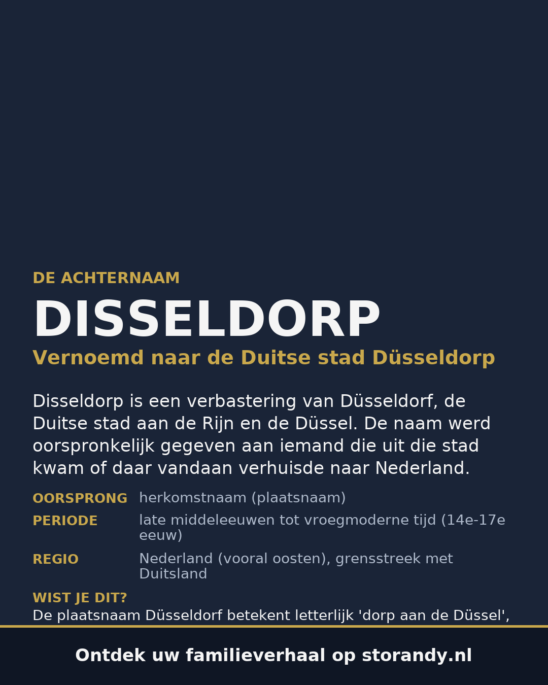 Familiewapen van de achternaam DISSELDORP
