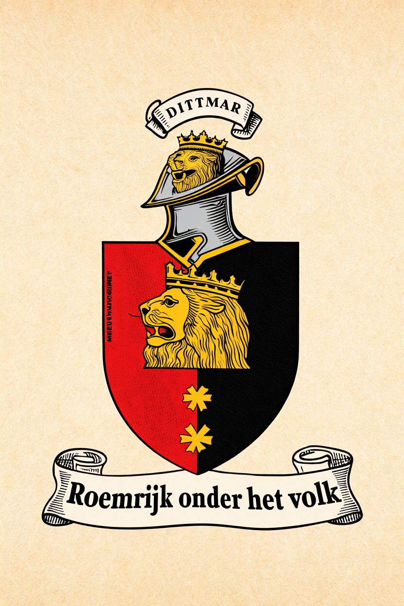 Familiewapen van de achternaam DITTMAR (vergrendeld)