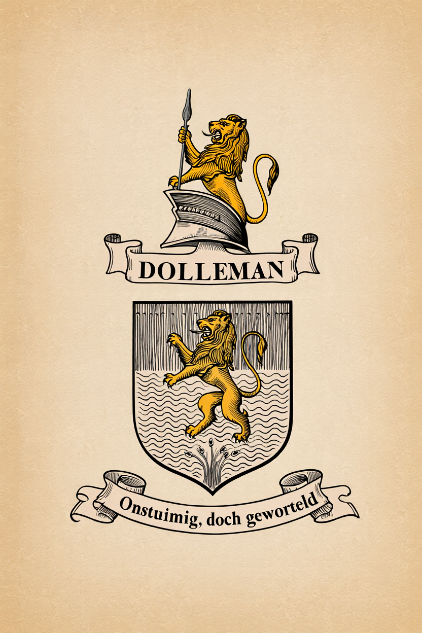 Familiewapen van de achternaam DOLLEMAN (vergrendeld)