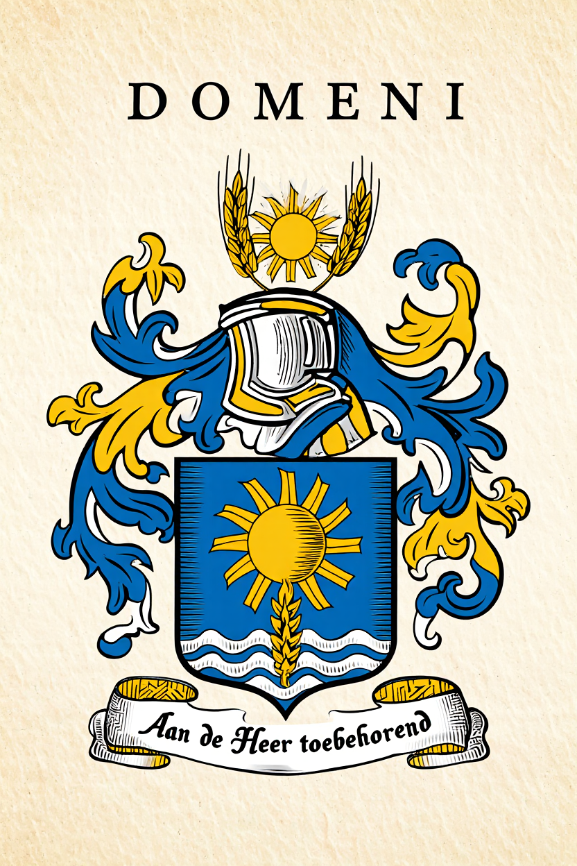 Familiewapen van de achternaam DOMENI (vergrendeld)