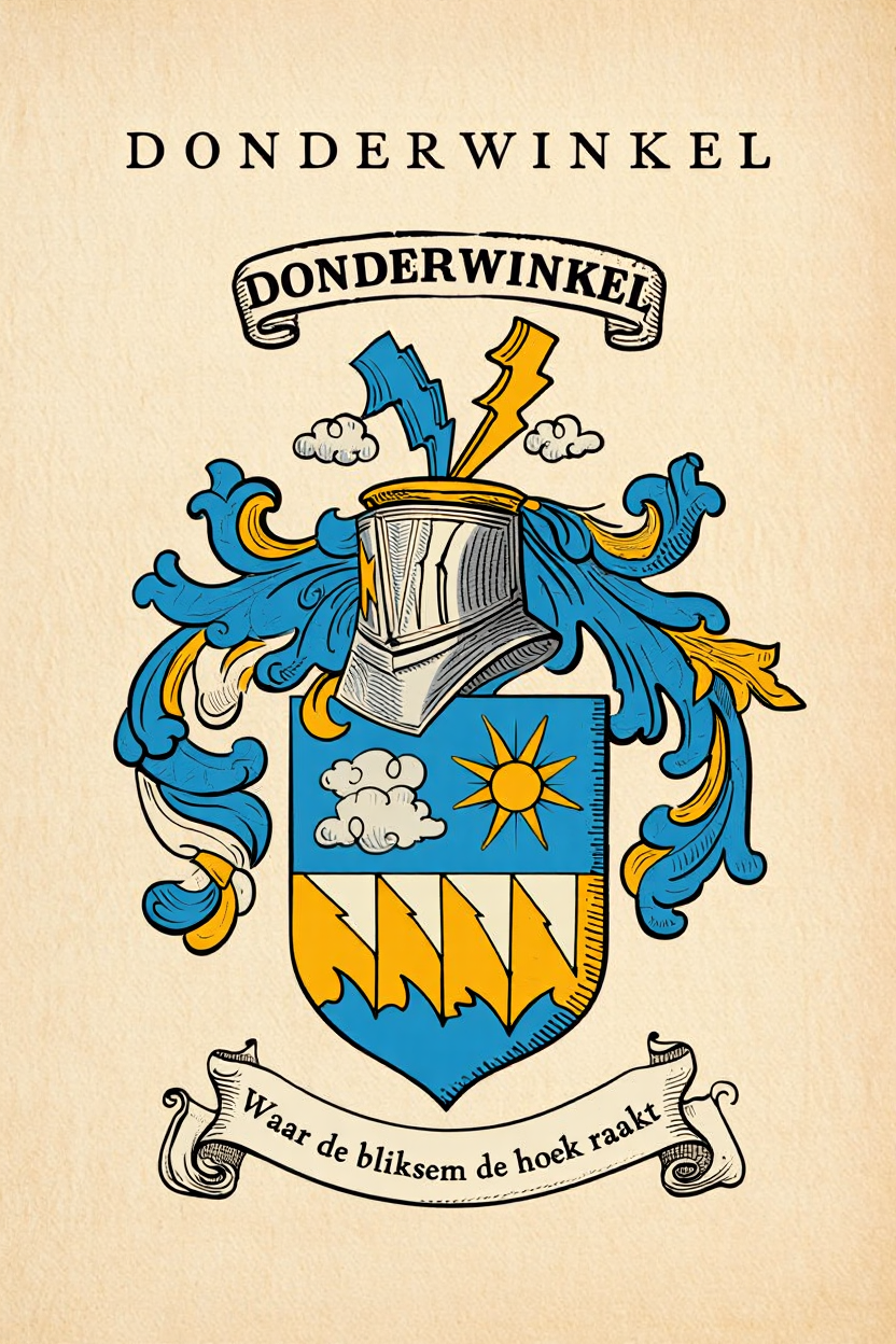 Familiewapen van de achternaam DONDERWINKEL