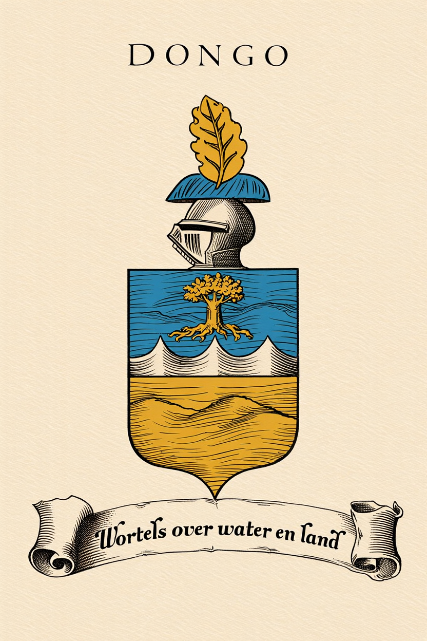 Familiewapen van de achternaam DONGO (vergrendeld)