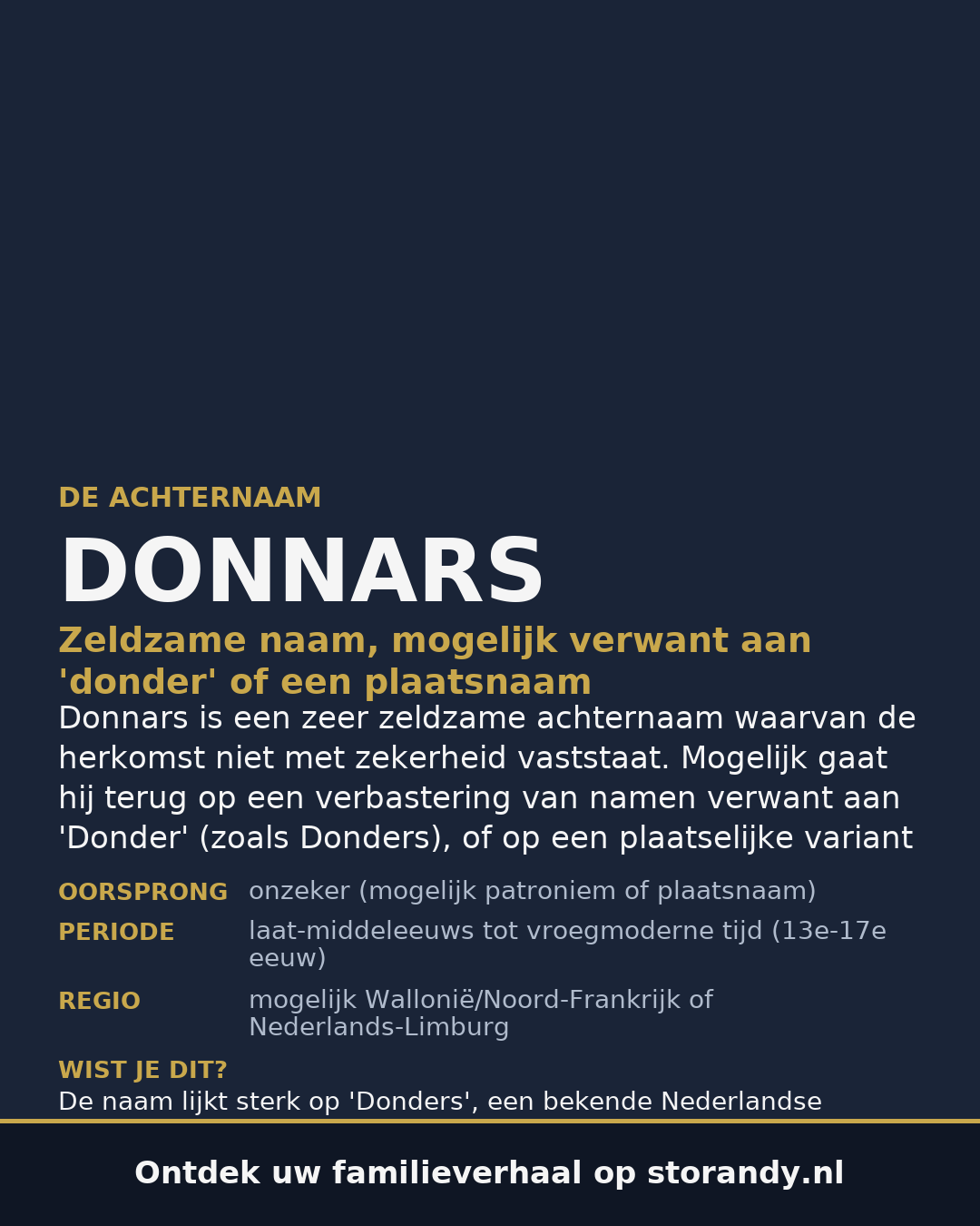 Familiewapen van de achternaam DONNARS