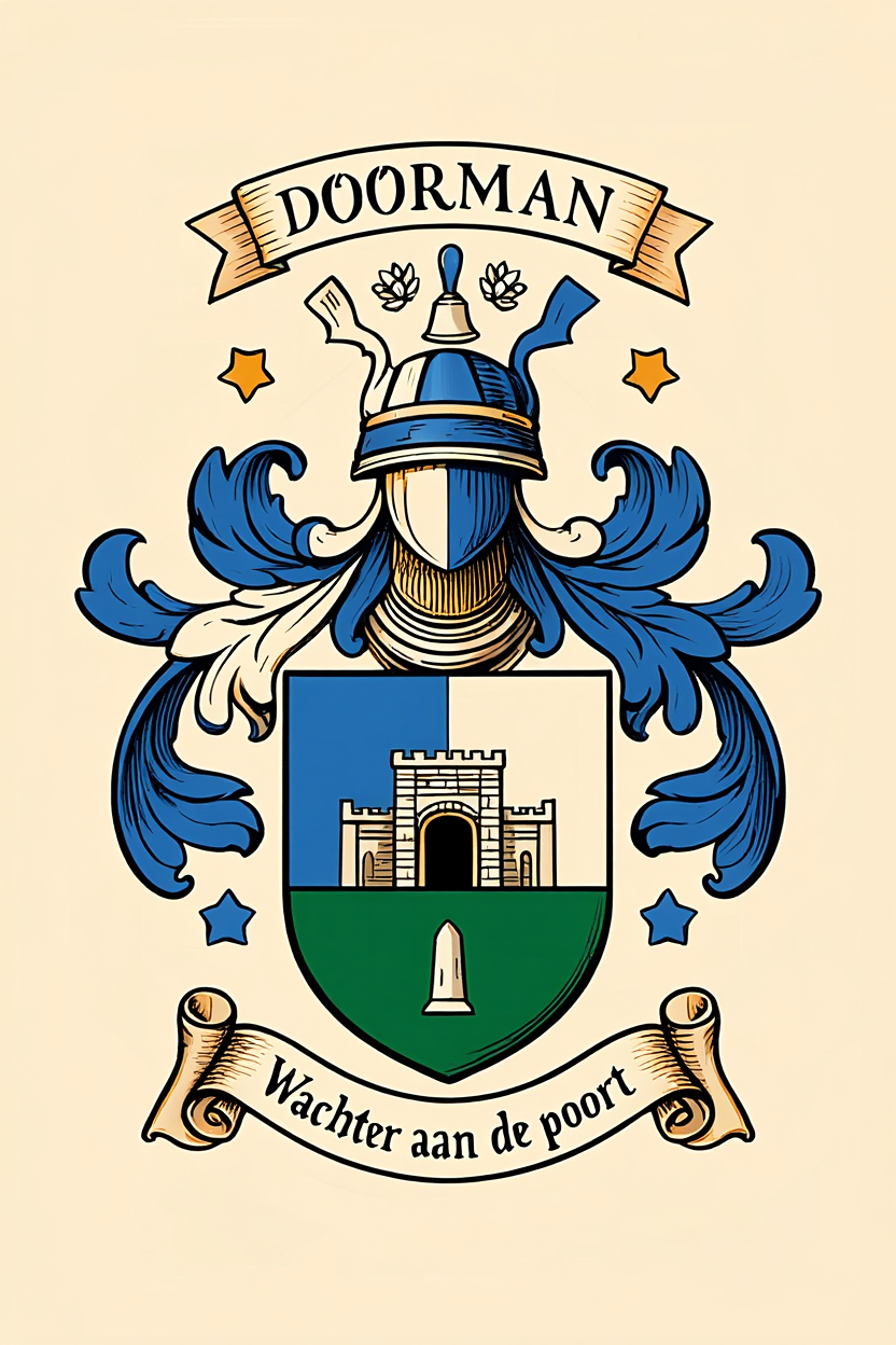Familiewapen van de achternaam DOORMAN (vergrendeld)