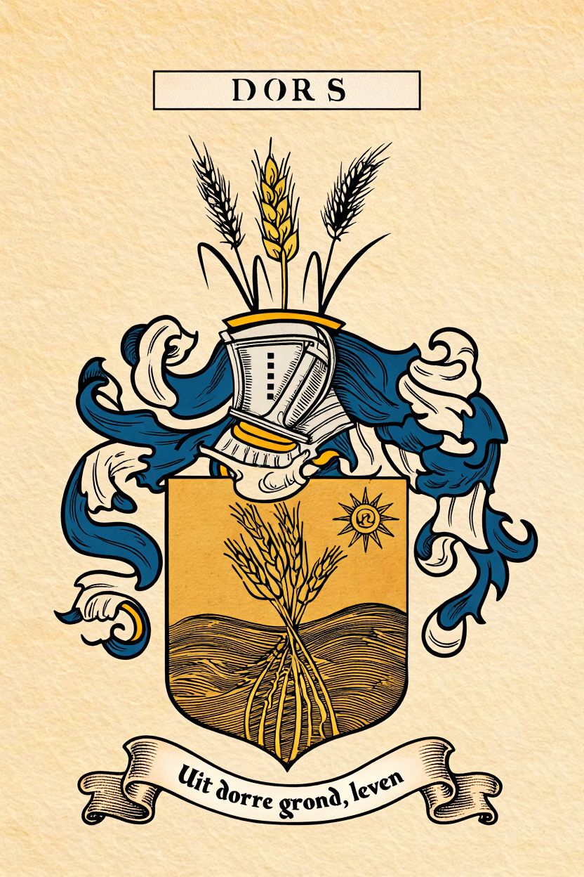Familiewapen van de achternaam DORS (vergrendeld)