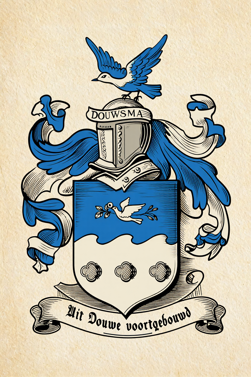 Familiewapen van de achternaam DOUWSMA