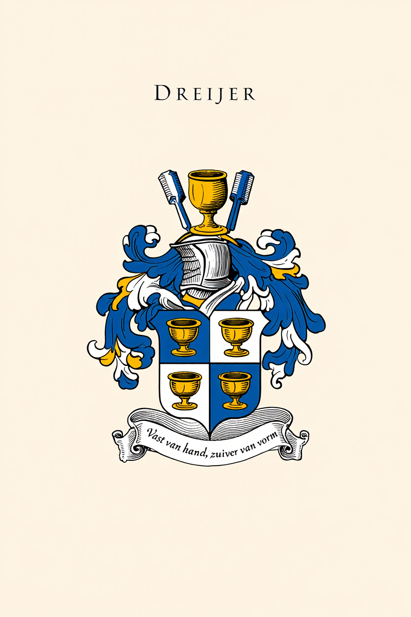 Familiewapen van de achternaam DREIJER (vergrendeld)