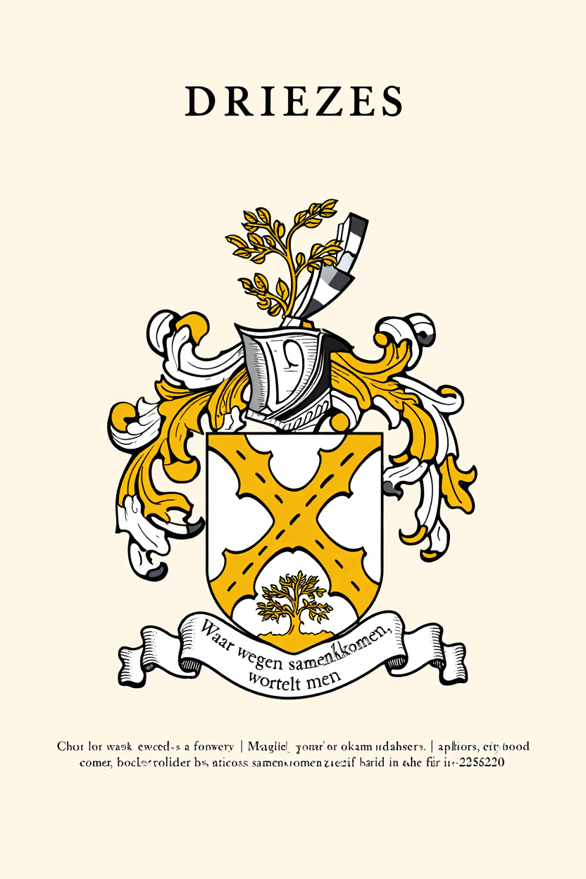 Familiewapen van de achternaam DRIEZES (vergrendeld)