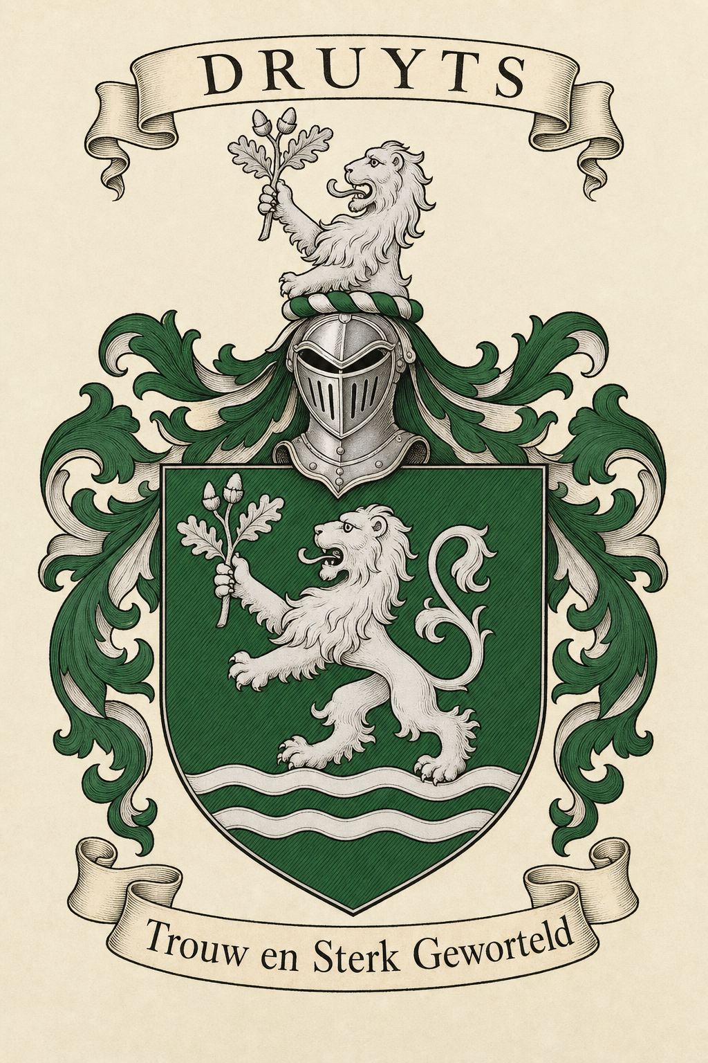 Familiewapen van de achternaam DRUYTS (vergrendeld)