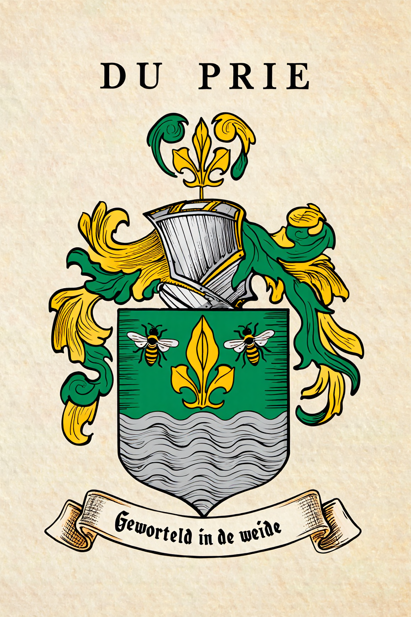 Familiewapen van de achternaam DU PRIE