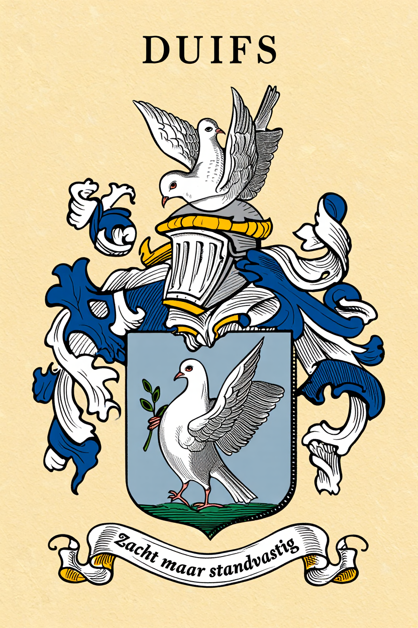 Familiewapen van de achternaam DUIFS (vergrendeld)
