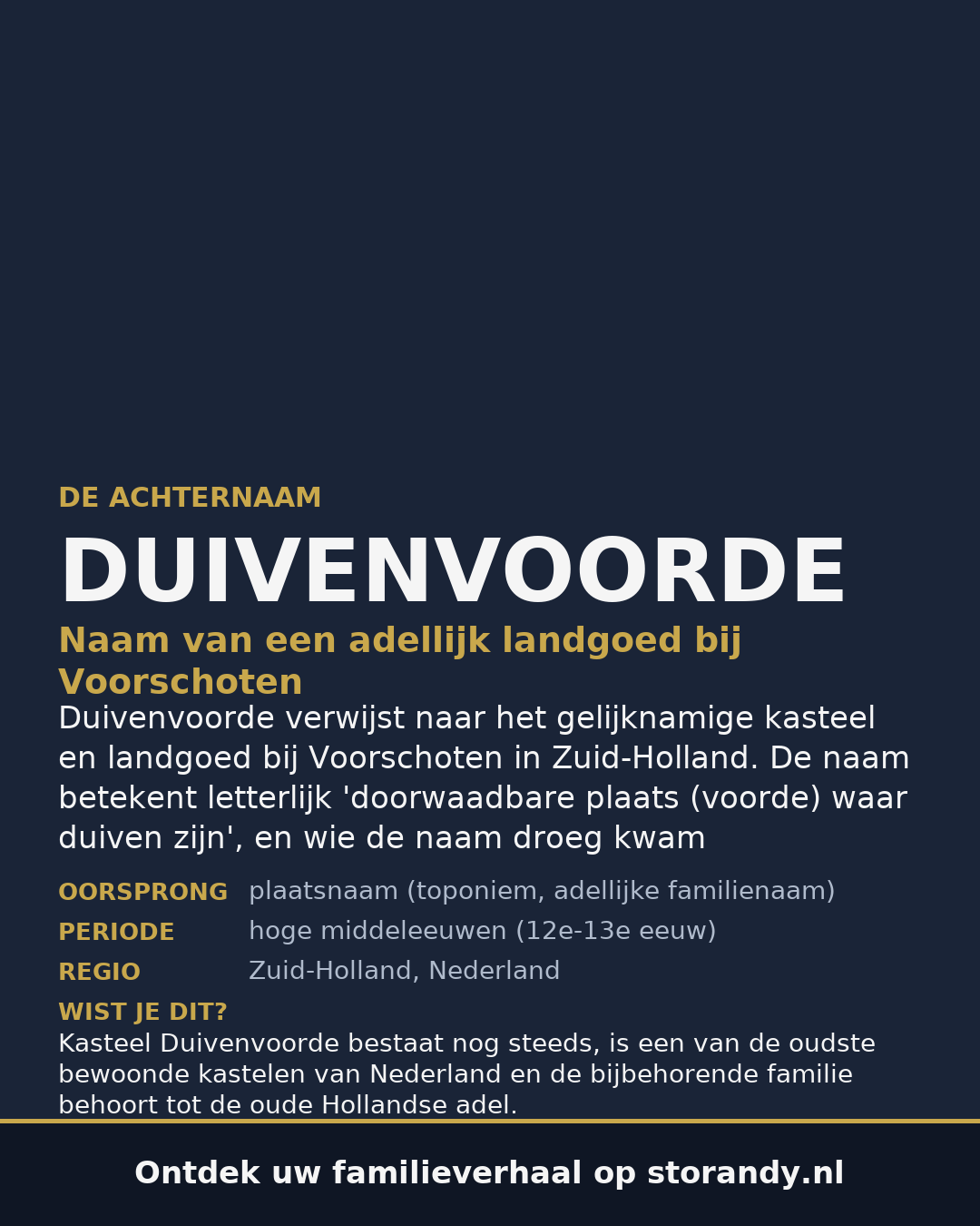 Familiewapen van de achternaam DUIVENVOORDE