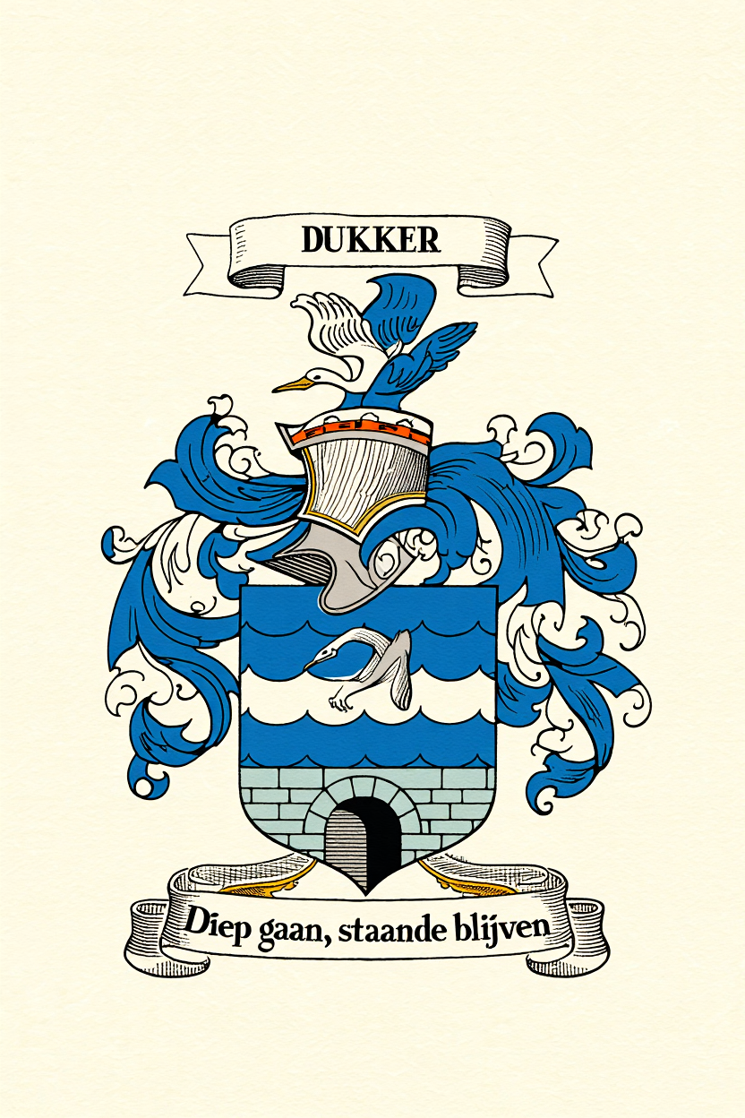 Familiewapen van de achternaam DUKKER