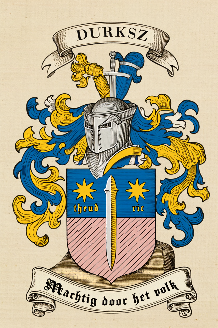 Familiewapen van de achternaam DURKSZ (vergrendeld)