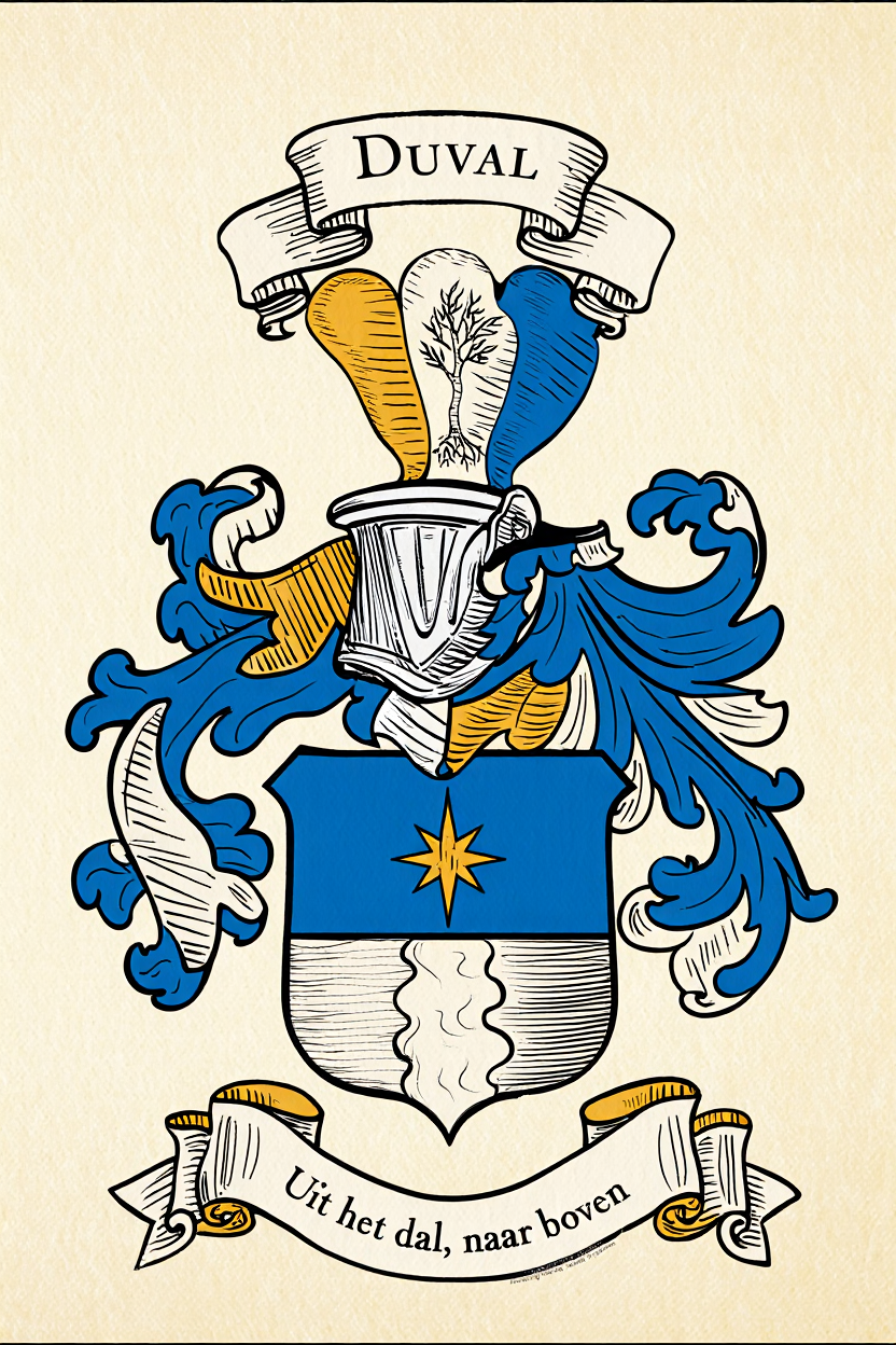 Familiewapen van de achternaam DUVAL