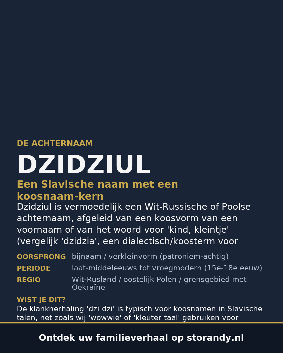 Familiewapen van de achternaam DZIDZIUL