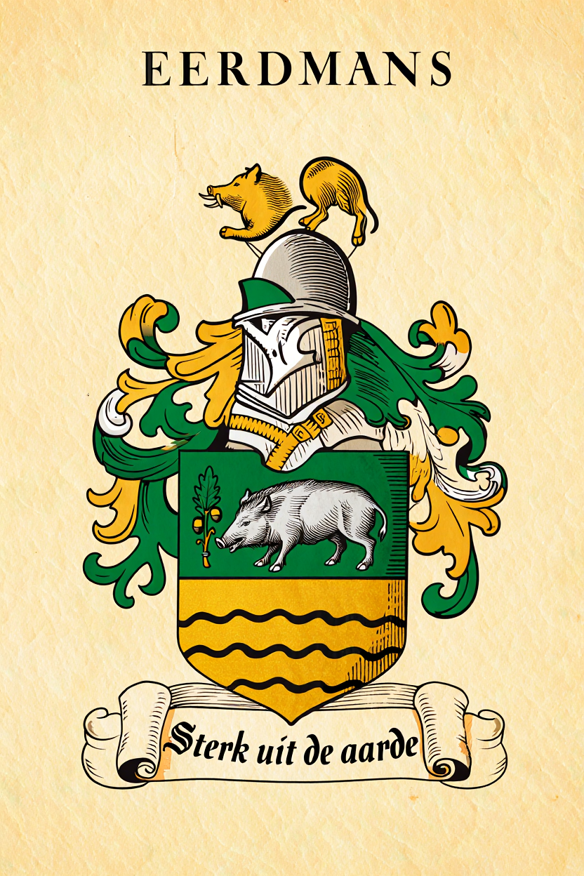 Familiewapen van de achternaam EERDMANS (vergrendeld)