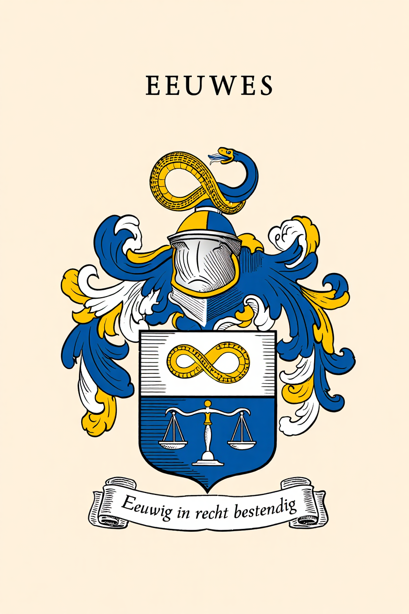 Familiewapen van de achternaam EEUWES (vergrendeld)