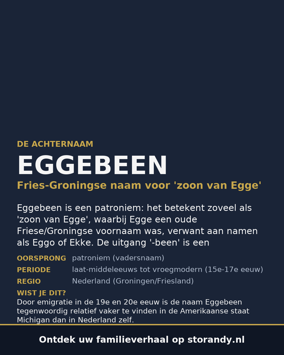 Familiewapen van de achternaam EGGEBEEN (vergrendeld)