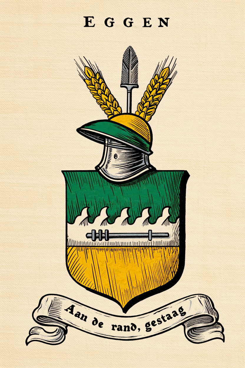 Familiewapen van de achternaam EGGEN (vergrendeld)