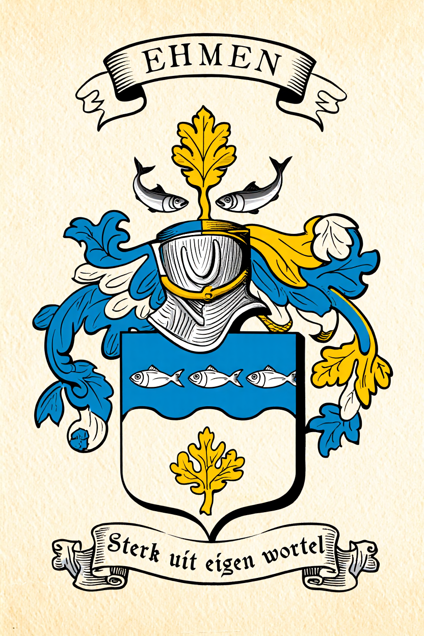 Familiewapen van de achternaam EHMEN