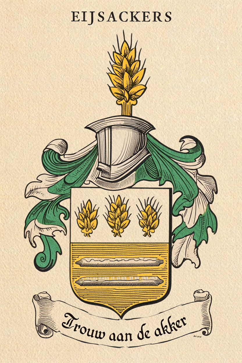 Familiewapen van de achternaam EIJSACKERS (vergrendeld)