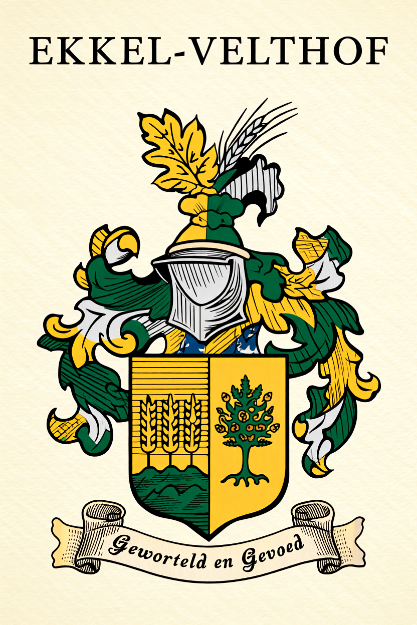 Familiewapen van de achternaam EKKEL-VELTHOF