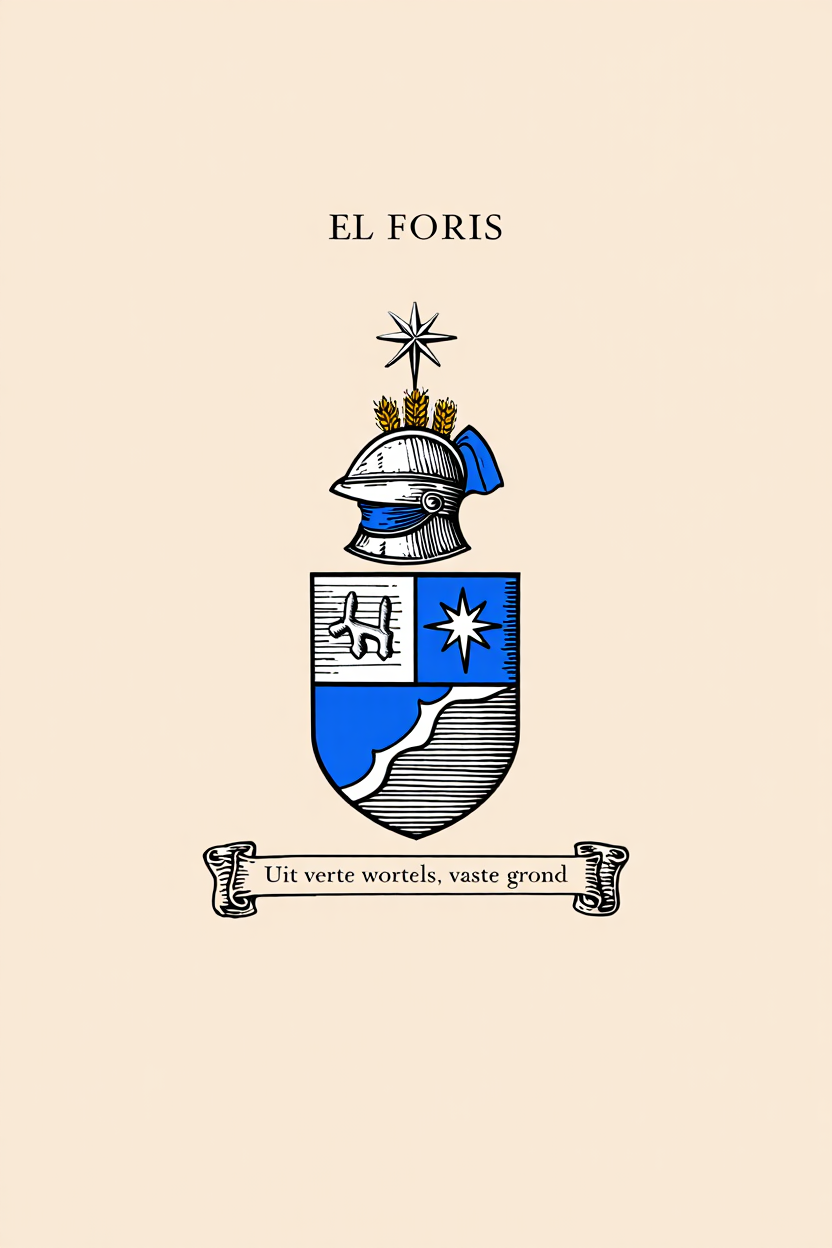 Familiewapen van de achternaam EL FORIS (vergrendeld)