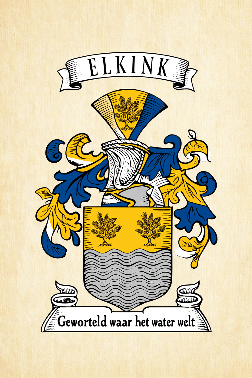 Familiewapen van de achternaam ELKINK