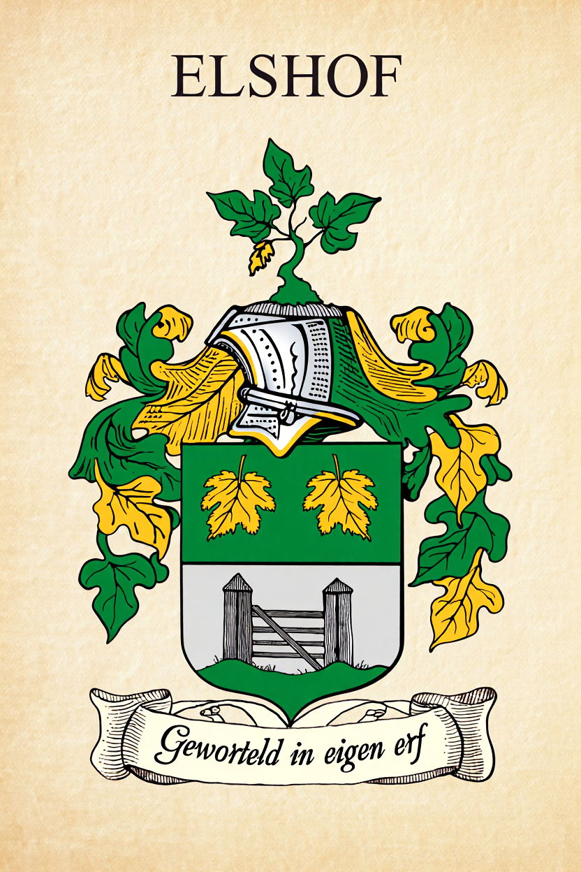 Familiewapen van de achternaam ELSHOF